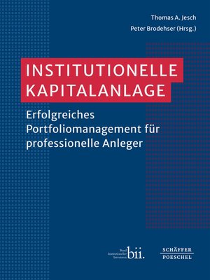 cover image of Institutionelle Kapitalanlage